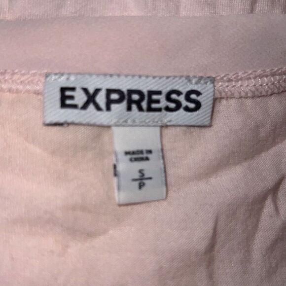 ✨Express Blush Pink Paisley Sequins & Beaded tank top✨ - Picture 4 of 5